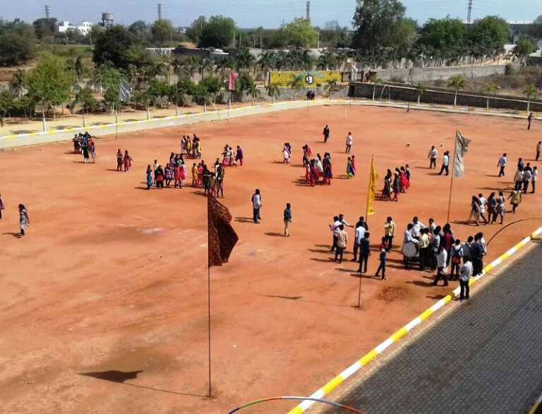 Students playing sports